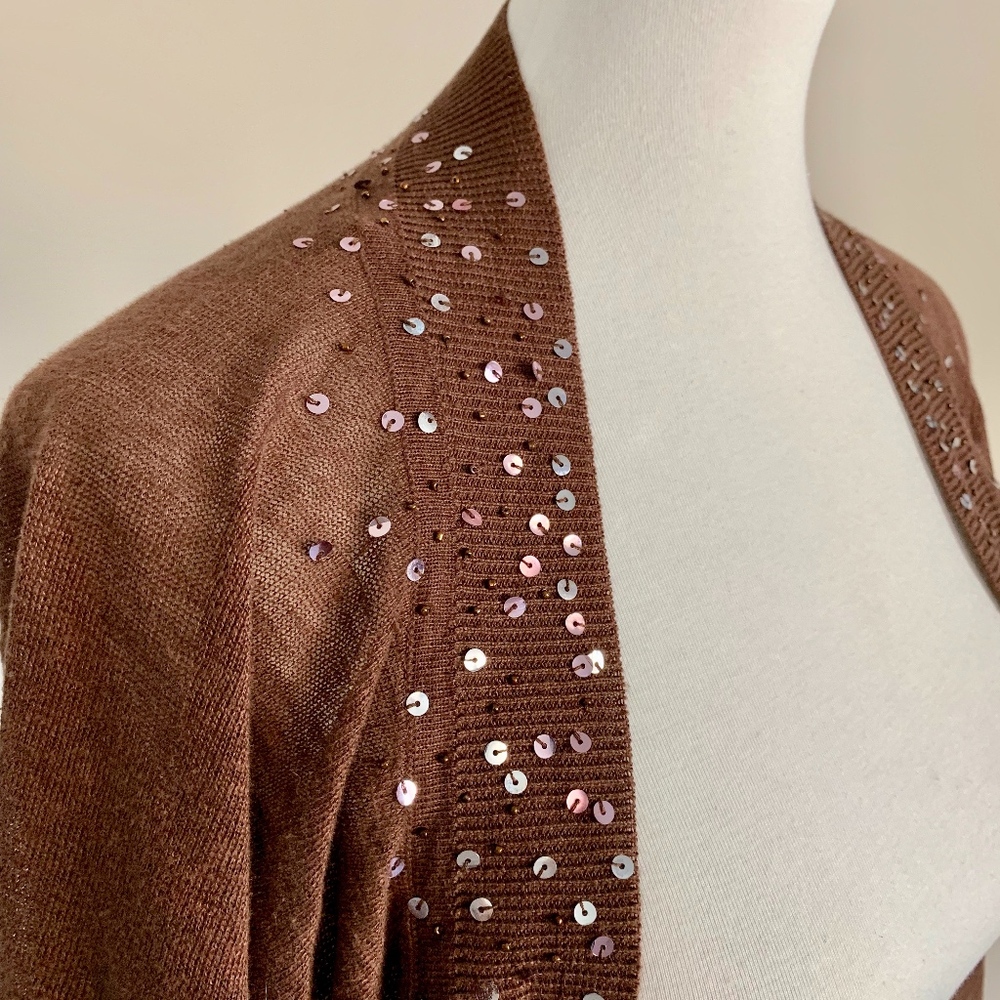 Cocoon sweater with sequins